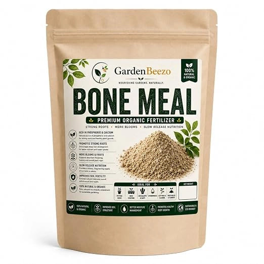 Bone Meal Organic Fertilizer for Strong Roots, Natural Phosphorus Rich Plant Food for Healthy